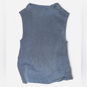 Collection L Blue Knit Sweater Vest
